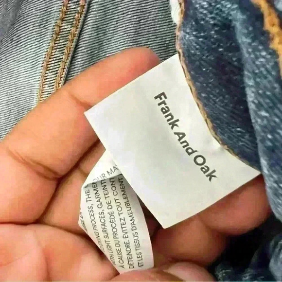 FRANK & OAK BLUE SKINNY JEANS SIZE 29 STRETCH DENIM - Picture 6 of 14